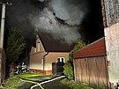 Rodinn dm v Novinch pod Ralskem zachvtil por. (21. bezna 2025)