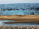 Ledovec Recherchebreen v jihozpadn sti souostrov Svalbard.