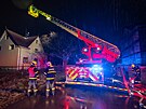 Hasii zasahovali v noci u poru stechy domu v Ostrav-Vtkovicch, kterou...