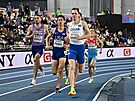Filip Sasínek bojuje v rozbhu na 1500 metr na halovém mistrovství svta.