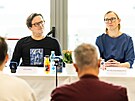 Tisková konference skupiny Chinaski a primátorky Pavlíny Springerové v Hradci...