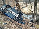 estadvacetilet idi narazil autem na Domalicku do stromu. Nraz byl tak...