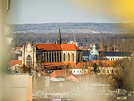 Kutná Hora, pohled na st�edov�kou perlu od základnových stanic Cetinu a O2
