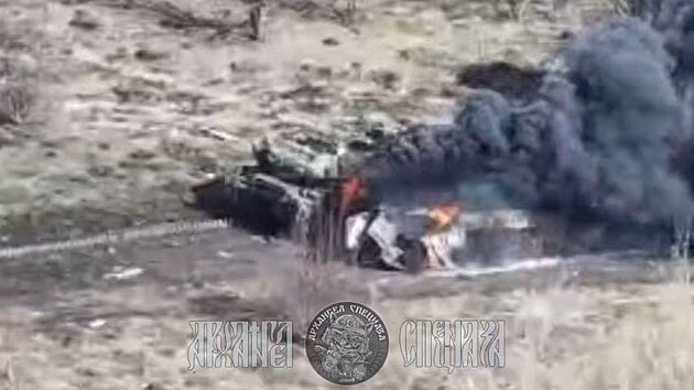 Rusk� telegramov� kan�ly zve�ej�uj� z�b�ry zni�en� ukrajinsk� techniky v Belgorodsk� oblasti. (19. b�ezna 2025)