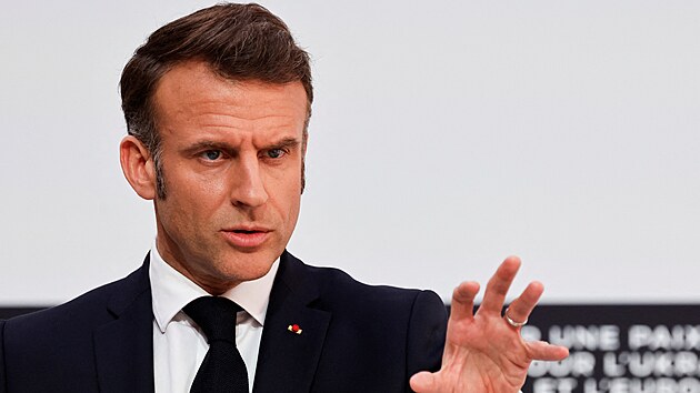 Francouzský prezident Emmanuel Macron (27. března 2025)