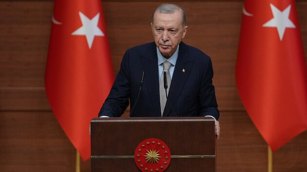 Tureck prezident Recep Tayyip Erdogan (26. bezna 2025)