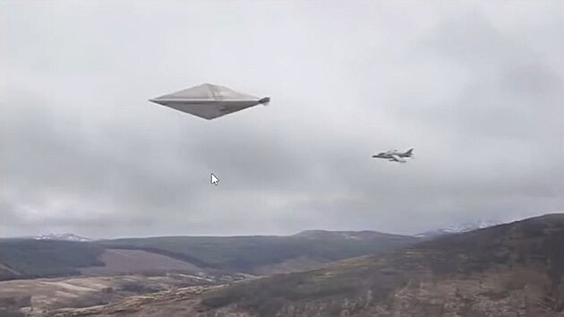 Sn�mky nejzn�m�j��ho UFO byly �dajn� zasazeny do lokality Kindrochet Lodge nedaleko Calvine. Pokud by v�ak byly skute�n� po��zeny zde, vypadala by skute�n� fotografie takto.