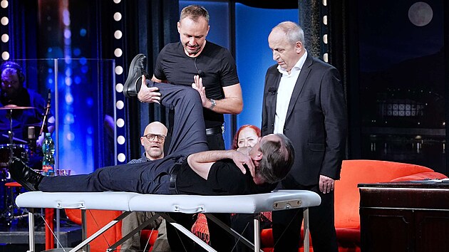 Fyzioterapeut a kondin trenr Michal Novotn v Show Jana Krause (26. bezna 2025)