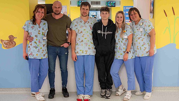st tmu Jednotky intenzivn a resuscitan pe Dtsk kliniky FN Olomouc, kter o Marka peovala.