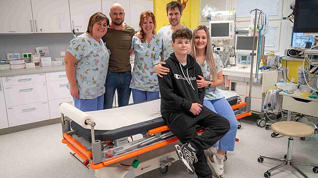 st tmu Jednotky intenzivn a resuscitan pe Dtsk kliniky FN Olomouc, kter o Marka peovala.