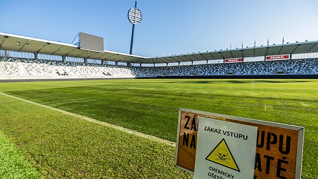 Trvnk v hradeck arn je po vmn dvoubarevn. (21. bezna 2025)