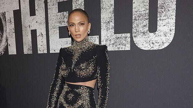 Jennifer Lopezov� na premi��e divadeln� inscenace Othello (New York, 23. b�ezna 2025)