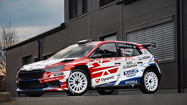 koda Fabia RS Rally2 posdky Dominik Sttesk, Igor Bacigl, pro sezonu 2025 v mistrovstv Evropy.