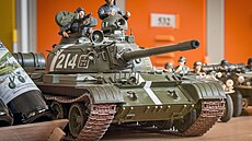 RC model tanku T55 podle skute�né p�edlohy z roku 1968, ulice Na P�íkop� �...