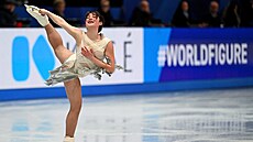 Alysa Liuová na krasobrusla�ském mistrovství sv�ta 2025.