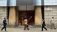 D�m U Hybern� p�ed rekonstrukcí na snímku z roku 2005.