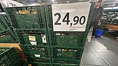 V �et�zci Tesco prodávali 27. b�ezna 2025 brambory pozdní volné kilo za 24,90