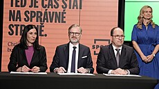 Koalice SPOLU zahájila kampa� do sn�movních voleb. Na snímku Markéta Pekarová...