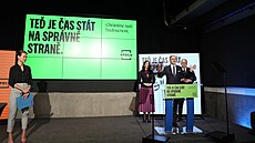 Koalice SPOLU zahájila kampa� do sn�movních voleb. Na snímku Markéta Pekarová...