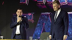 Na oslav osmi let televize XTV vystoupil i europoslanec Filip Turek a Petr...