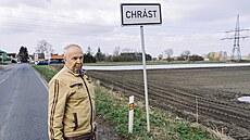 Petr Brodský, bývalý kroniká� Ti�ic v místech, kde tehdy stály policejní...