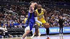 LeBron James v akci proti Orlandu.