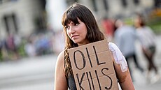 Klimatická aktivistka a mluv�í hnutí Poslední generace (Letzte Generation)...