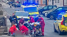V norském Trondheimu pobodal mu� �ty�i lidi. (29. b�ezna 2025)