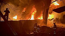 Následky ruského útoku na Kyjev (23. b�ezna 2025)