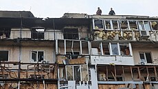 Následky ruského útoku na Kyjev (23. března 2025)