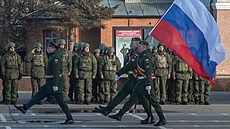 Mobilizace záloák v ruské Kostrom (21. íjna 2022)