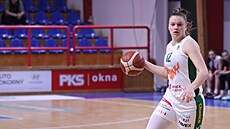 Laura Ju�kaitéová ze �abin Brno v zápase s DSK Basketball Brandýs