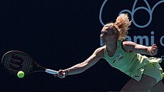 Kateina Siniaková na turnaji v Miami