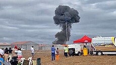 P�i letecké show v JAR se z�ítil stroj Impala, pilot zahynul (22. b�ezna 2025)