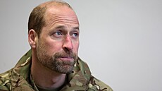 Princ William na návštěvě vojenské základny v Estonsku (21. března 2025)