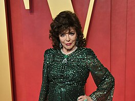 Joan Collinsová na Vanity Fair Oscar party (Los Angeles, 10. b�ezna 2024)
