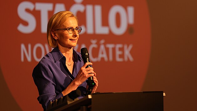Kateina Konen z KSM pedstavuje ldry seskupen Stailo! pro volby do Poslaneck snmovny 2025