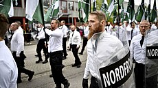 Protestní akce NMR ve m�st� Kungälv na západ� �védska (1. kv�tna 2019)