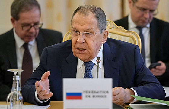 Sergej Lavrov na jednání s ministry zahrani�í Konfederace sahelských stát� v...