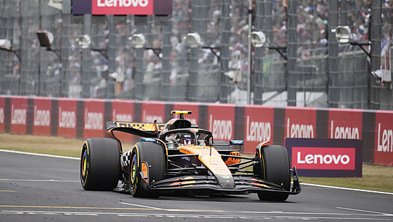 Lando Norris na trati Velké ceny Japonska.