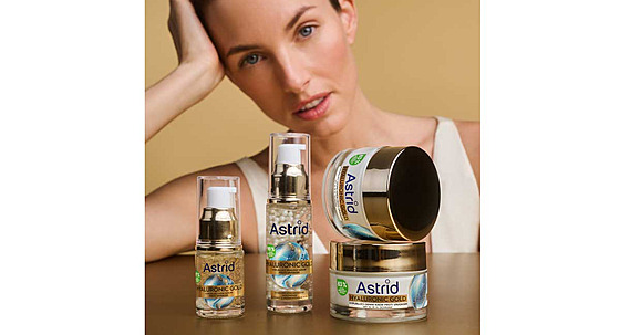 Zna�ka Astrid p�ichází s novou pro-aging ple�ovou �adou Astrid HYALURONIC GOLD.