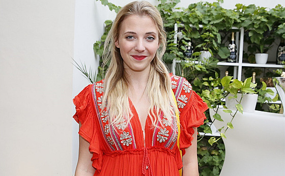 Anna Julie Slová�ková na tiskové konferenci TV Nova (8. �ervence 2019)