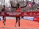 Pra�ský p�lmaraton 2025. Mezi �enami slavila favoritka Ke�anka Lilian Kasait...
