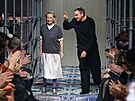 Miuccia Prada (75) + Raf Simons