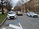  V jednosmrn ulici Jana Masaryka ped jihlavskm gymnziem a kinem Dukla u...