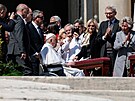 Pape Frantiek se poprvé od proputní z nemocnice objevil na veejnosti. Na...