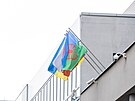 Libereck� kraj vyv�sil romskou vlajku. (8. dubna 2025)