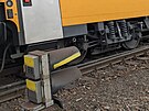 Vykolejen dvou vagn soupravy RegioJet v prostoru ostravskho Hlavnho...