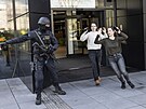 Policist, zchrani i studenti cviili zsah proti stelci v arelu City...