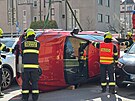 Nehoda v prask ulici Krsk. (3. dubna 2025)